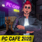 PC Cafe Business simulator 2020 1.6 Mod A lot of banknotes