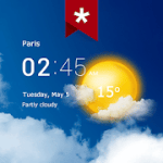 Transparent clock weather Premium 5.2.4