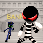 Stickman Bank Robbery Escape 1.1 FULL APK + MOD
