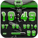 dragon digital clock green 2.70 APK