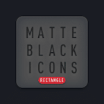 Matte Black Icon Pack 5.5 Paid