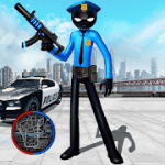 Police Stickman Rope Hero Gangstar Crime Mafia 1.0 MOD (Unlimited Coin + Gem)