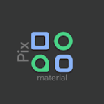 Pix Material Dark Icon Pack 1.beta Patched