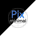Pix Minimal Black White Icon Pack 4.0 Patched