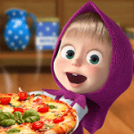 Masha and the Bear Pizzeria Game! Pizza Maker Game 1.0.2 Mod Unlocked / No Ads