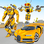Bee Robot Car Transformation Game Robot Car Games 1.29 Mod god mode