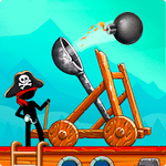 The Catapult Castle Clash with Stickman Pirates 1.3.5 Mod free shopping