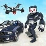 Panda Robot Car Robot Games 4.5 MOD APK Dumb Enemy