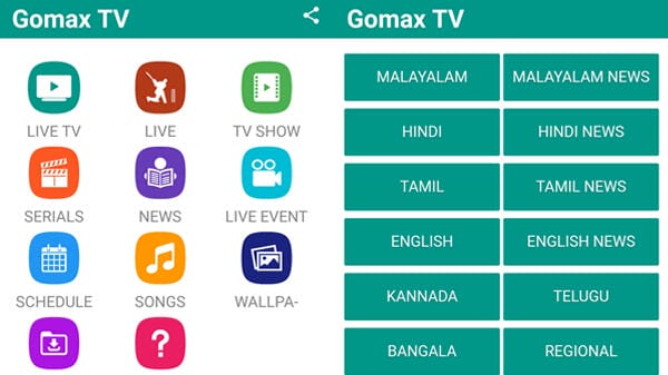 Gomax Live TV Mod APK3