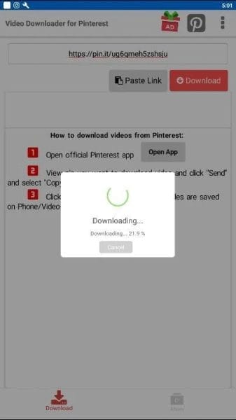 Pinterest Video Downloader Without Watermark APK1