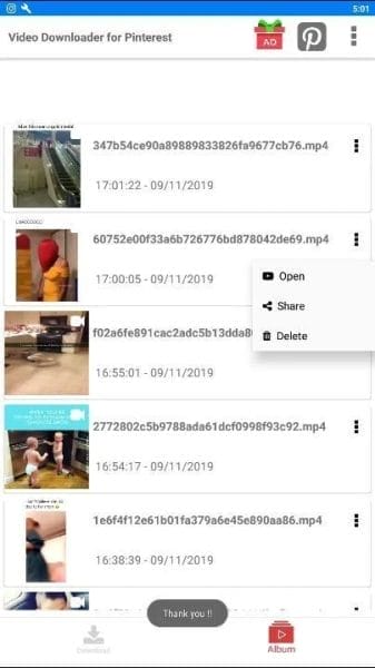 Pinterest Video Downloader Without Watermark APK2